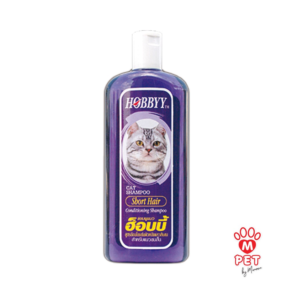 Manoon Pets Shop Hobbyy Short hair Cat Shampoo 500 ml.